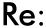 Re: